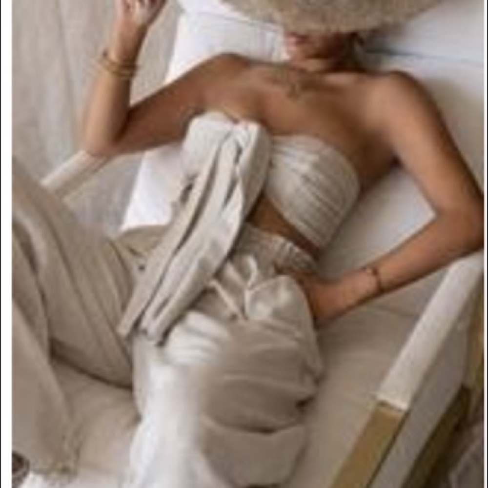 NWT JLUXLABEL Cream linen Set brand new …